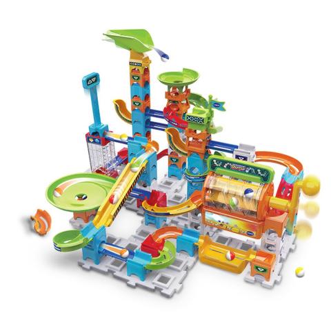 Vtech Marble Rush Speedway | Construction Toys For Kids With 5 Marbles And 70 Building Pieces, Electronic Track Set For Boys And Girls, Colour-Coded Building Toy With Music And Sound, 4 Years +