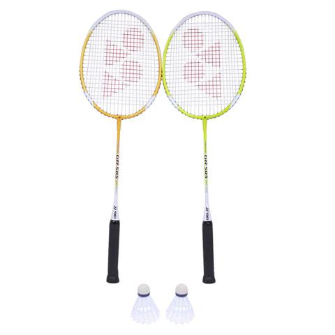 Yonex Gr 505 2 Badminton Rackets 2 Shuttle - Blue