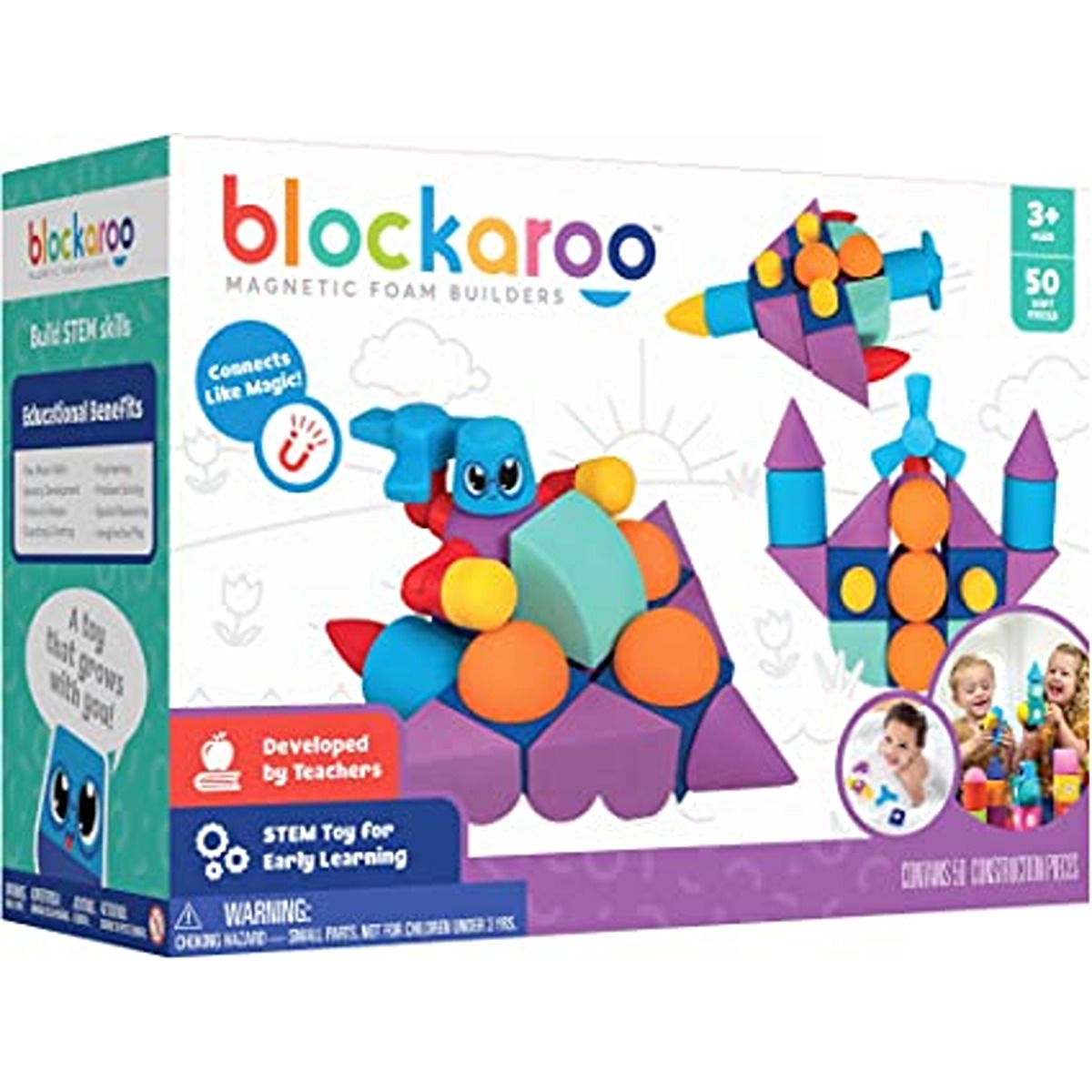 Blockaroo Foam Blocks 50Piece Builder Set