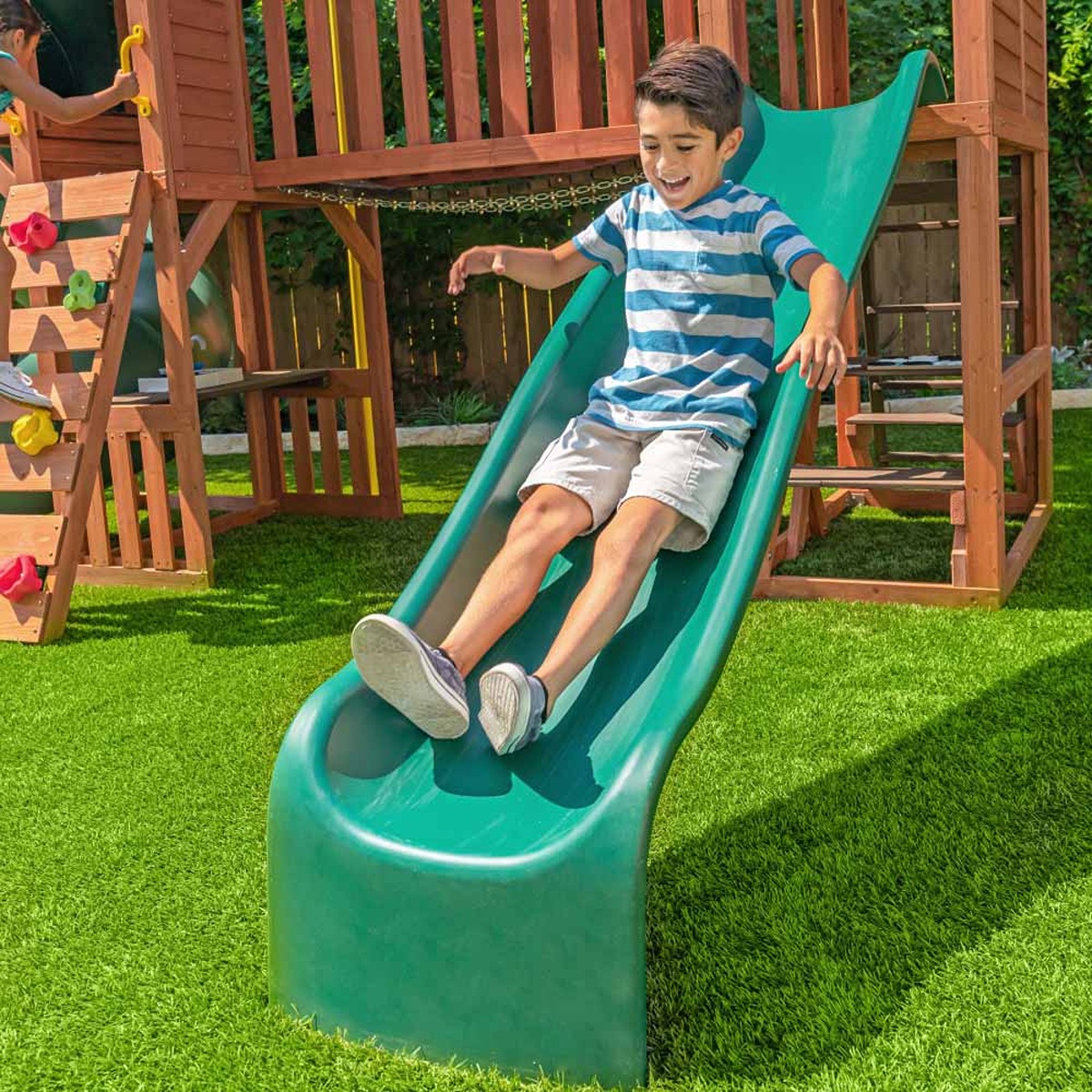 Kidkraft Boulder Bluff 2 In 1 Wooden Swing Set   Dsb F29315 05 