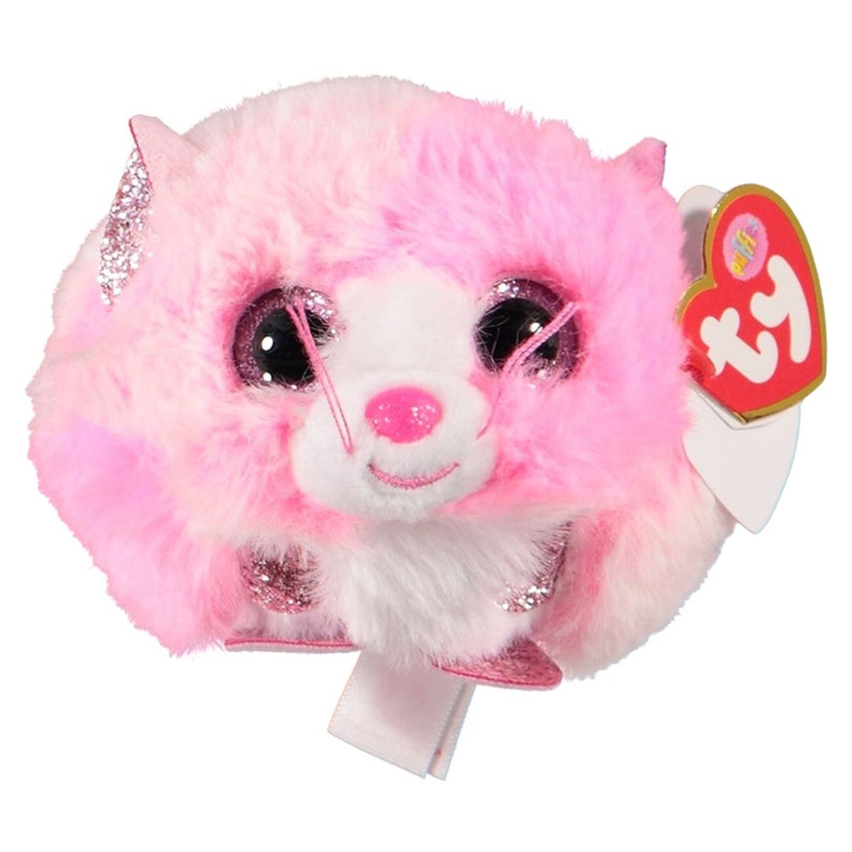 TY Puffies Cat Tia - Pink