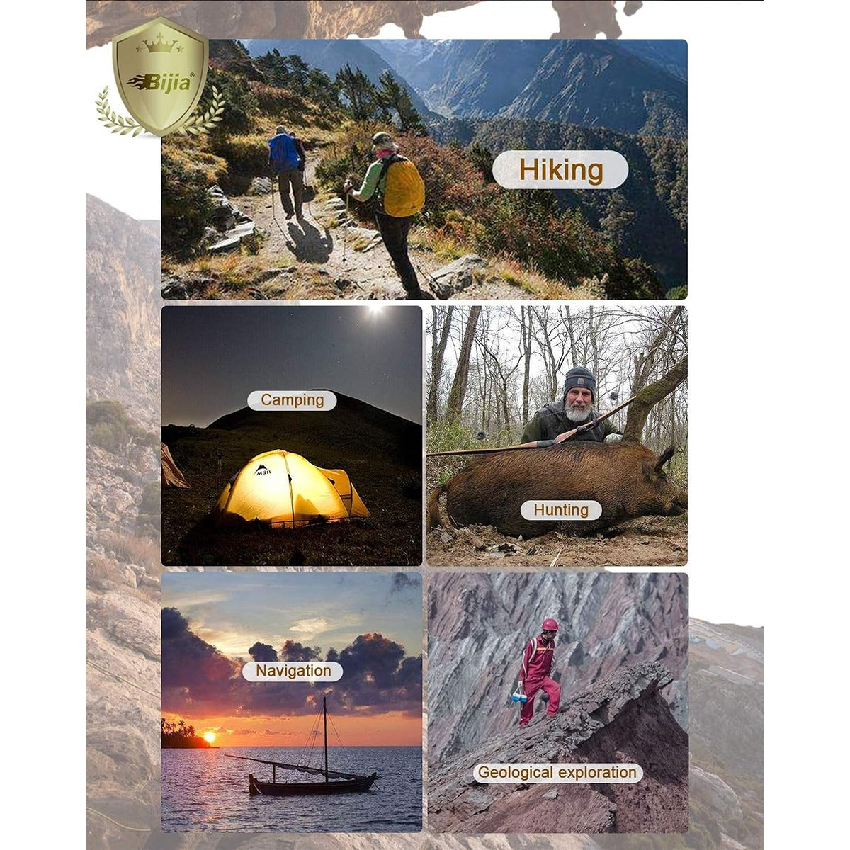 SOL Sighting Compass with Mirror