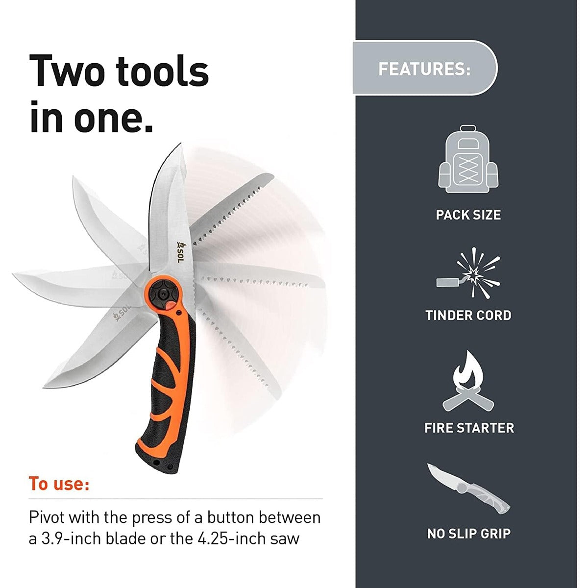 SOL Stoke Pivot Knife & Saw