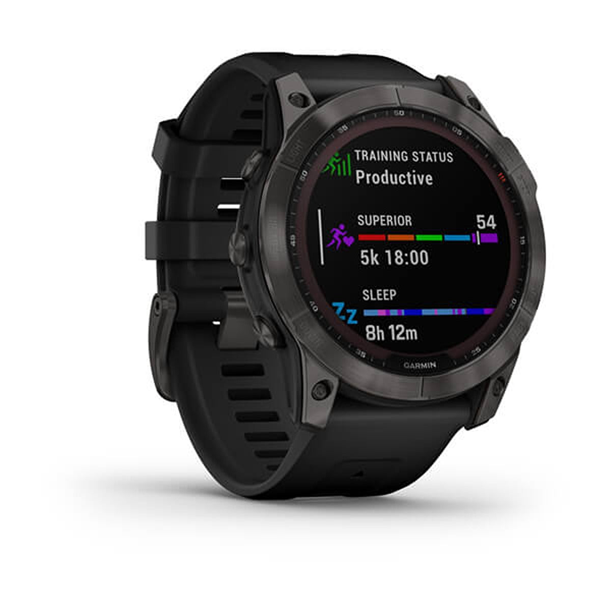 Garmin Fenix7X Saph/Carbon Gray/ti w/Silicone