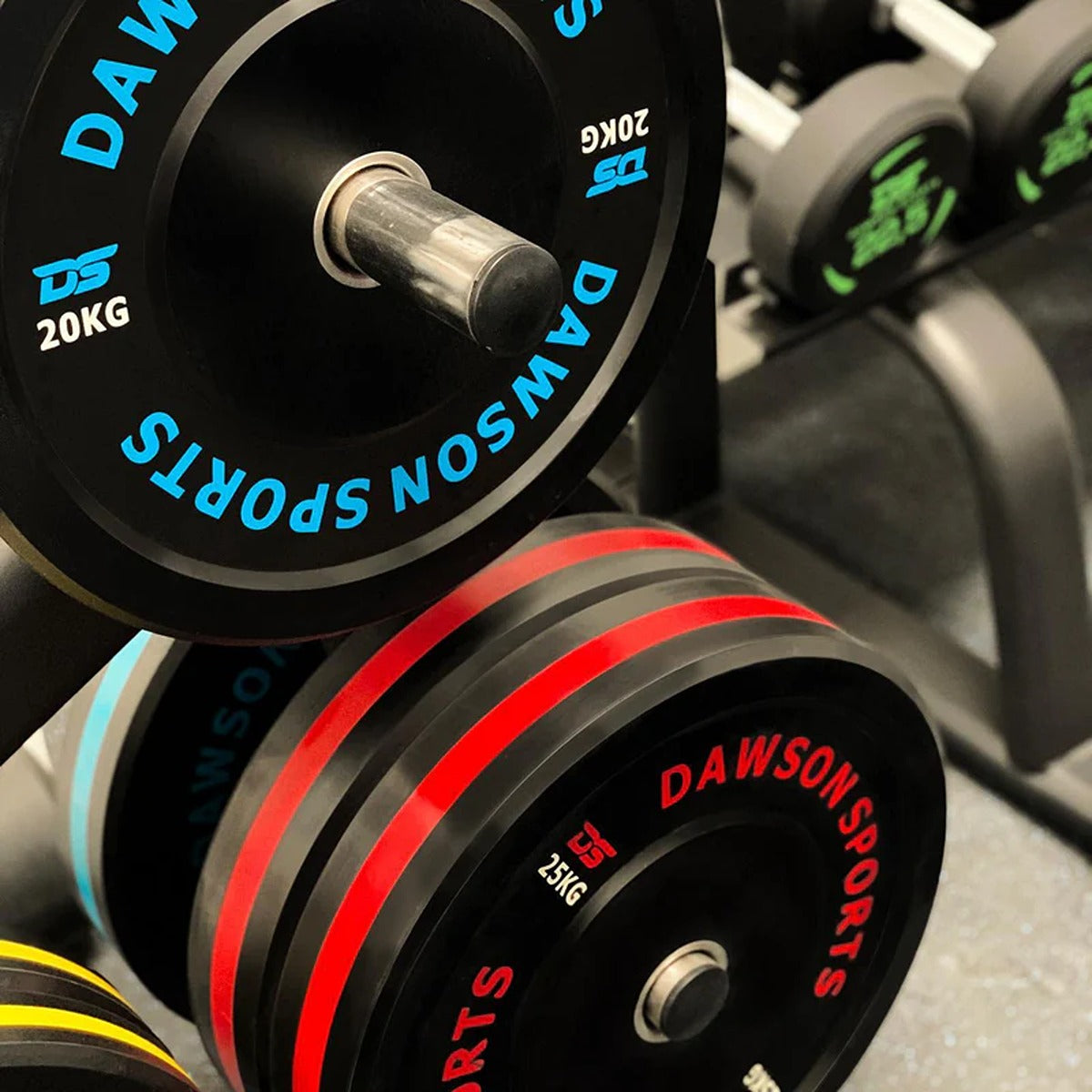 Dawson Sports DS Rubber Bumper Plates  (w/ upturned ring) - 10kg