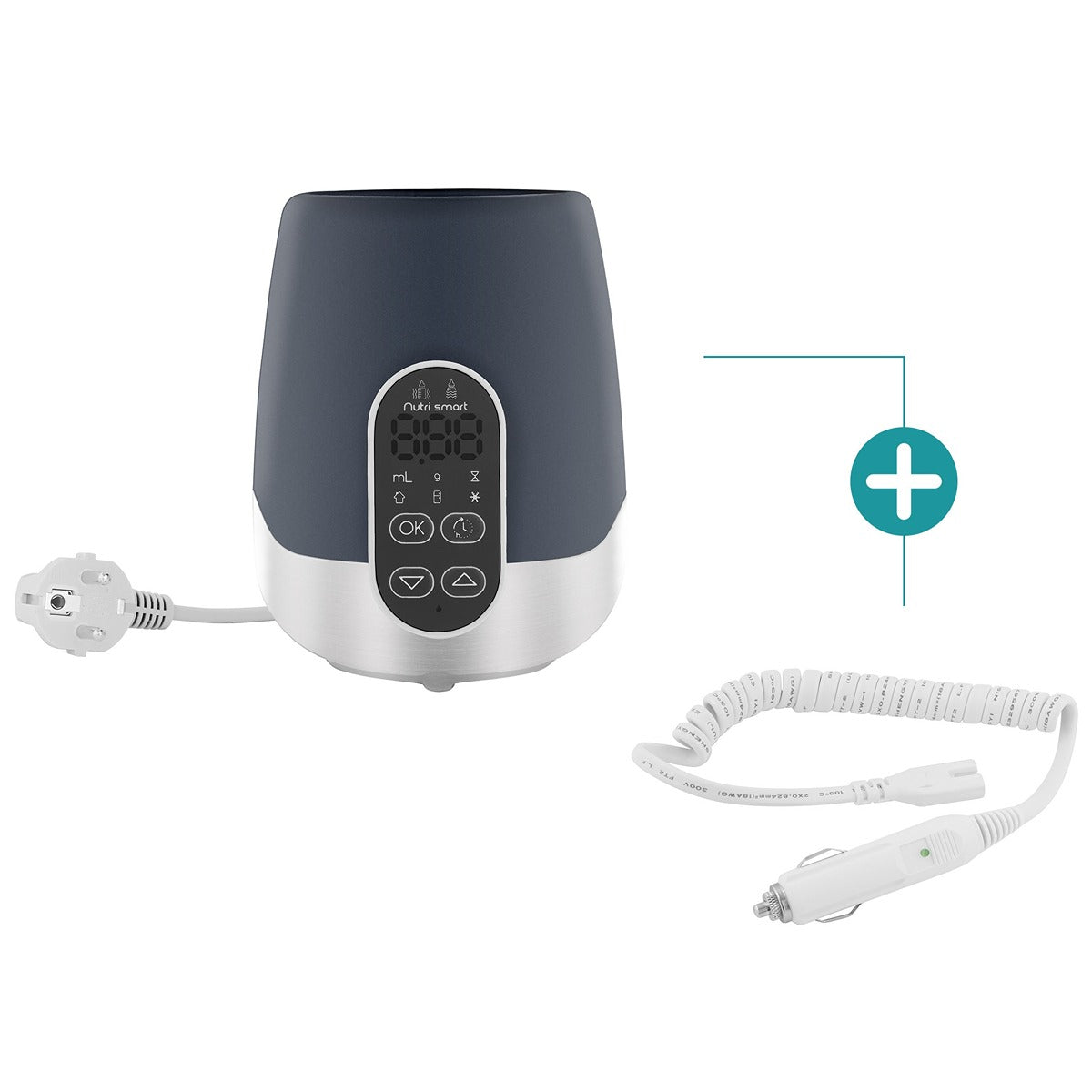 BabyMoov NutriSmart Car & Home Bottle & Food Warmer / Programmable LCD / 80 seconds to heat 65ml of water