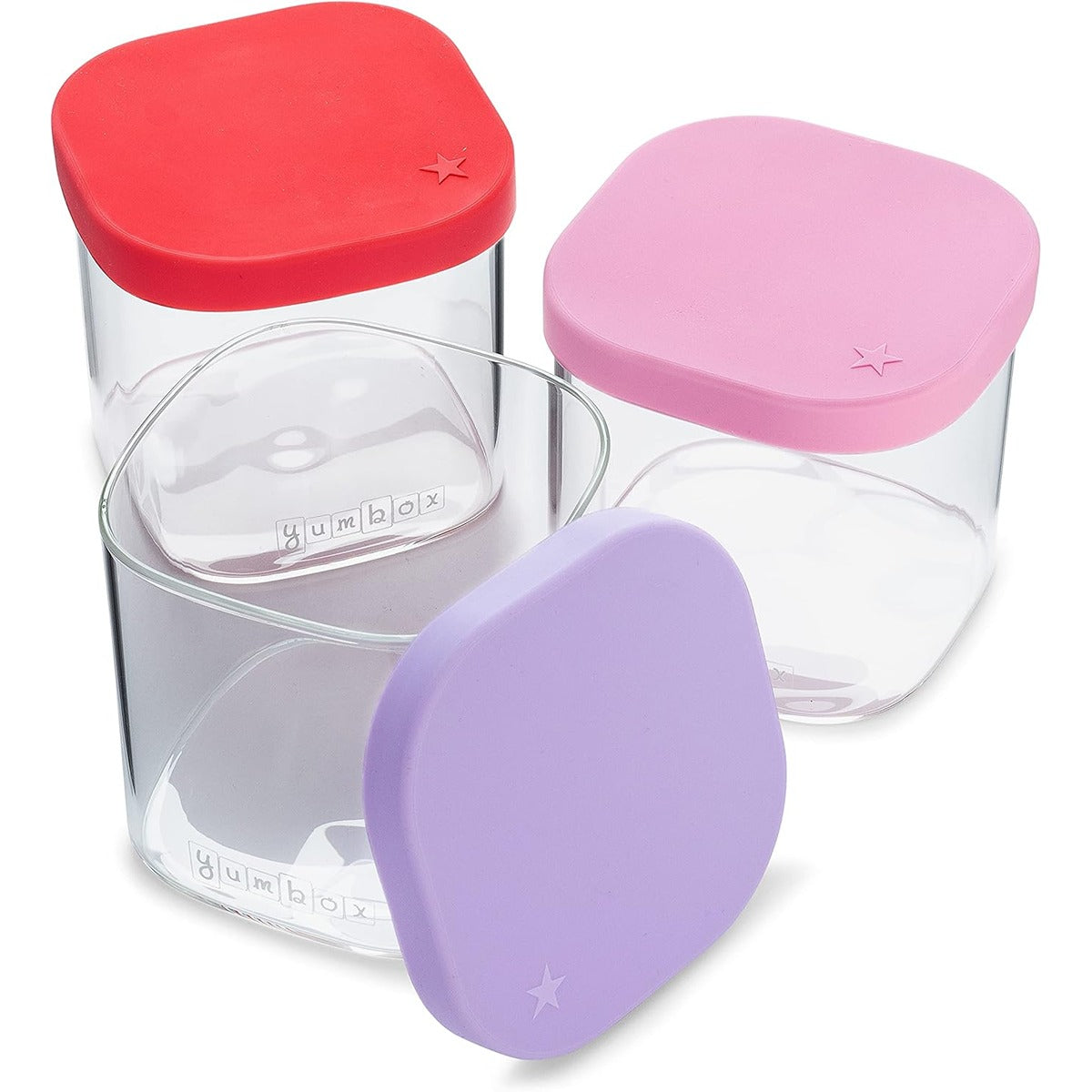 yumbox Yumbox Chop Chop Glass Cubes - Juicy Set - Set of 3