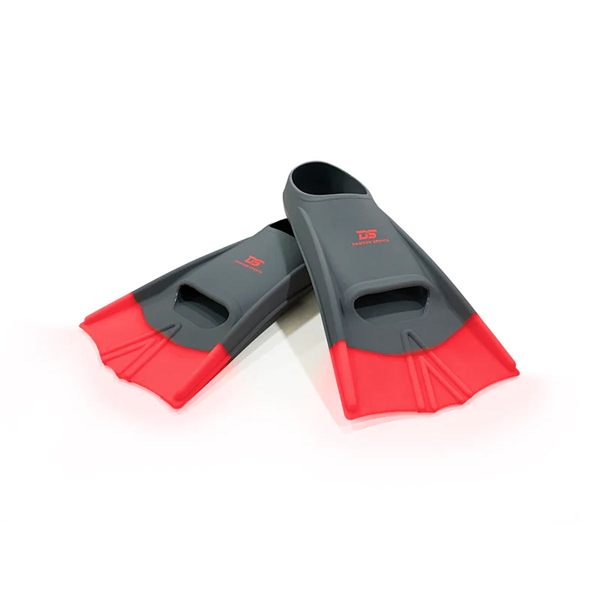 Dawson Sports DS Speed Fins Gray/Red - UK 3-5