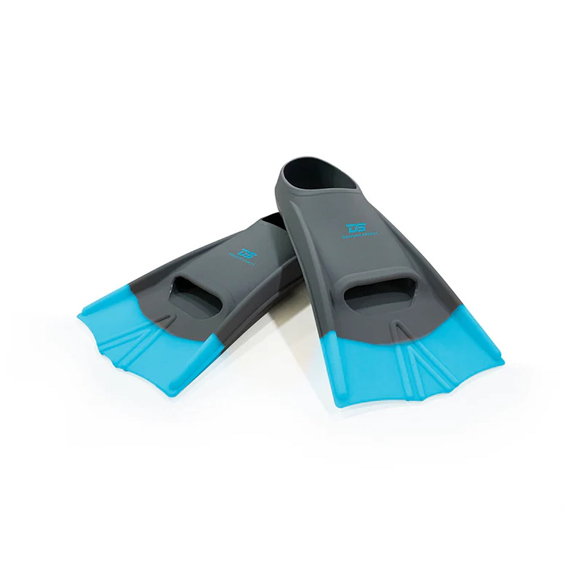 Dawson Sports DS Speed Fins Gray/Aqua - UK 5-7