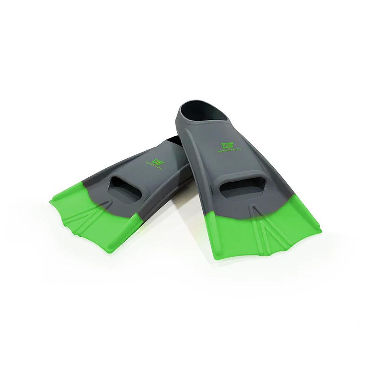 Dawson Sports DS Speed Fins Gray/Green - UK 7-9