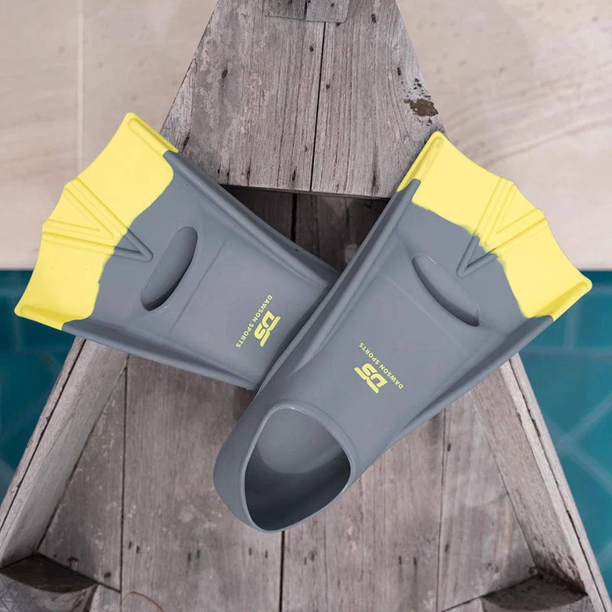 Dawson Sports DS Speed Fins Gray/Yellow - UK 9-11