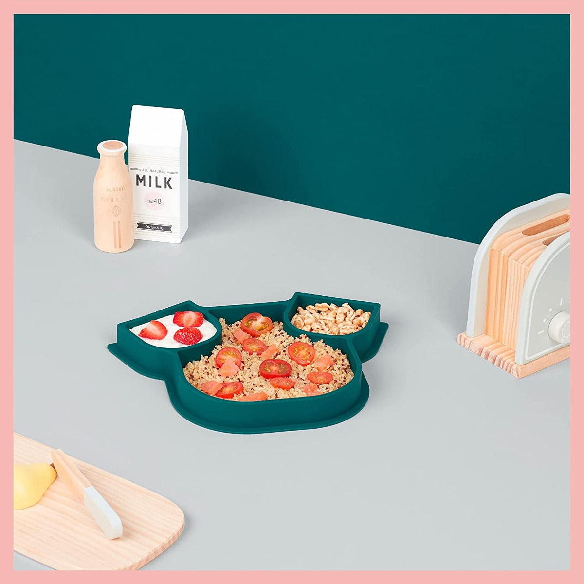 BabyMoov Divided silicone plate ISY PLATE Blue