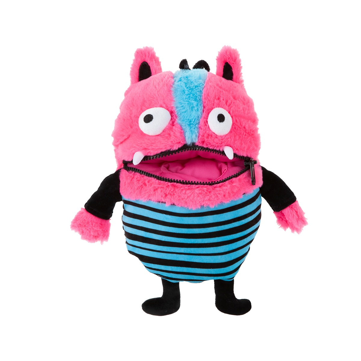 WORRY MONSTER 11-inch Rabbit Fur Soft Plush Toy