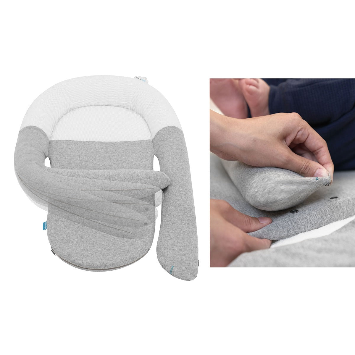 BabyMoov CloudNest Organic Soothing Lounger - Original Colic Reducing Nest with a Warm Womb-Like Feel
