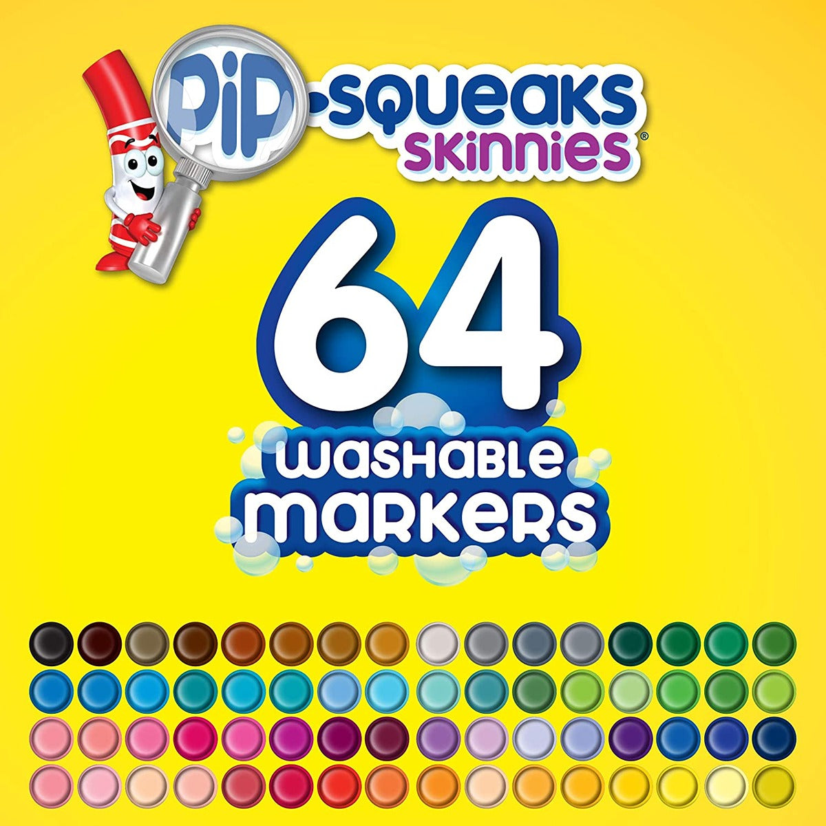 Crayola 64 ct. Washable Pip-Squeaks Skinnies Markers
