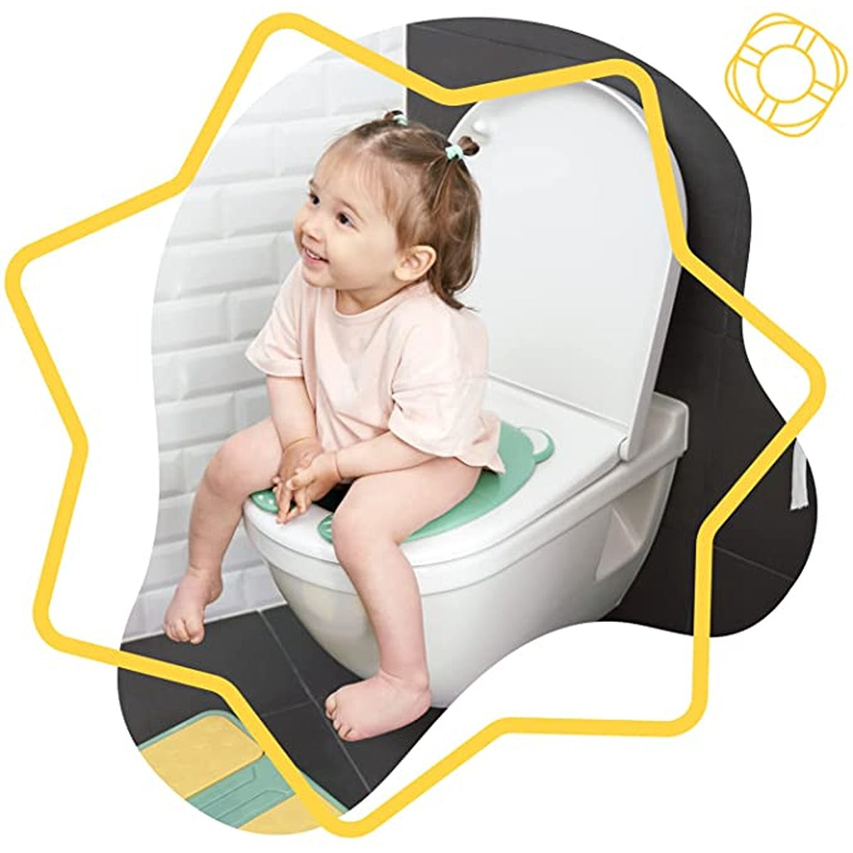 Badabulle compact, non-slip & universal toilet trainer seat