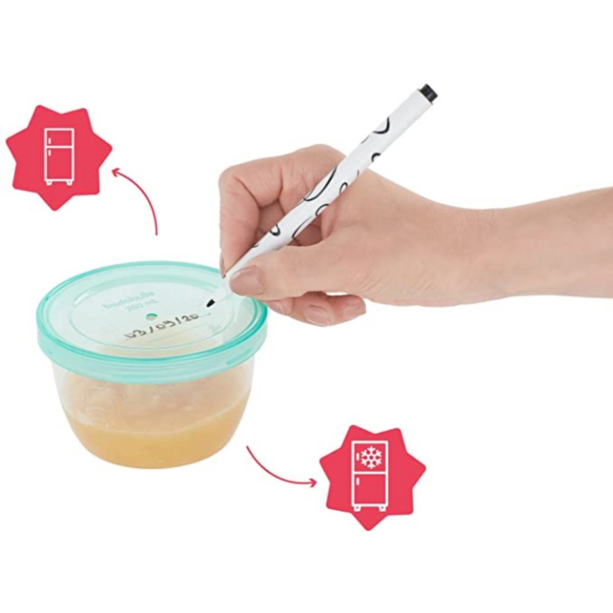 Badabulle Set of 12 Reusable jars 250 ml, 100% airtight