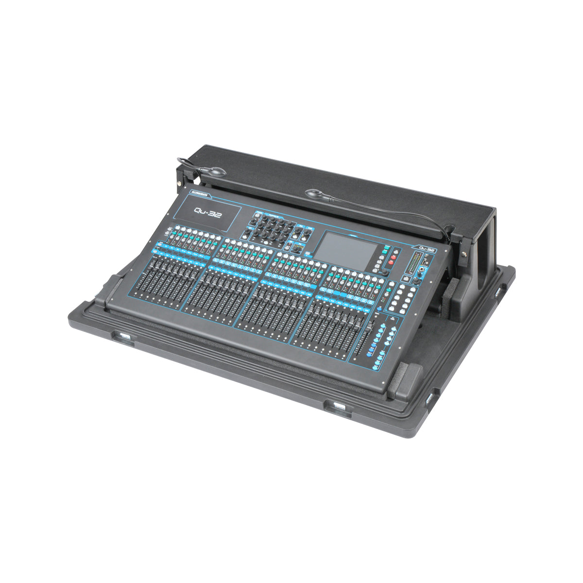 SKB 1RMQU32-DHW Broken Mixer Case for Allen and Heath qu32 Mixer with Doghouse Wheels