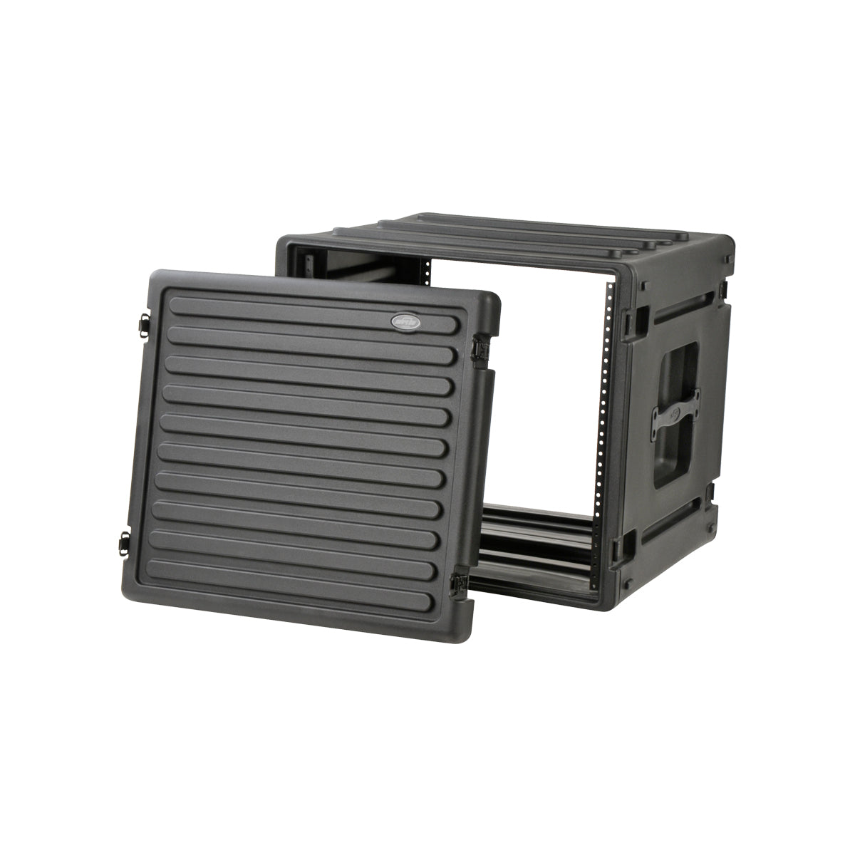 SKB 20 Inch Deep 10U Roto Shockmount Rolling Rack - with Wheels and Handle