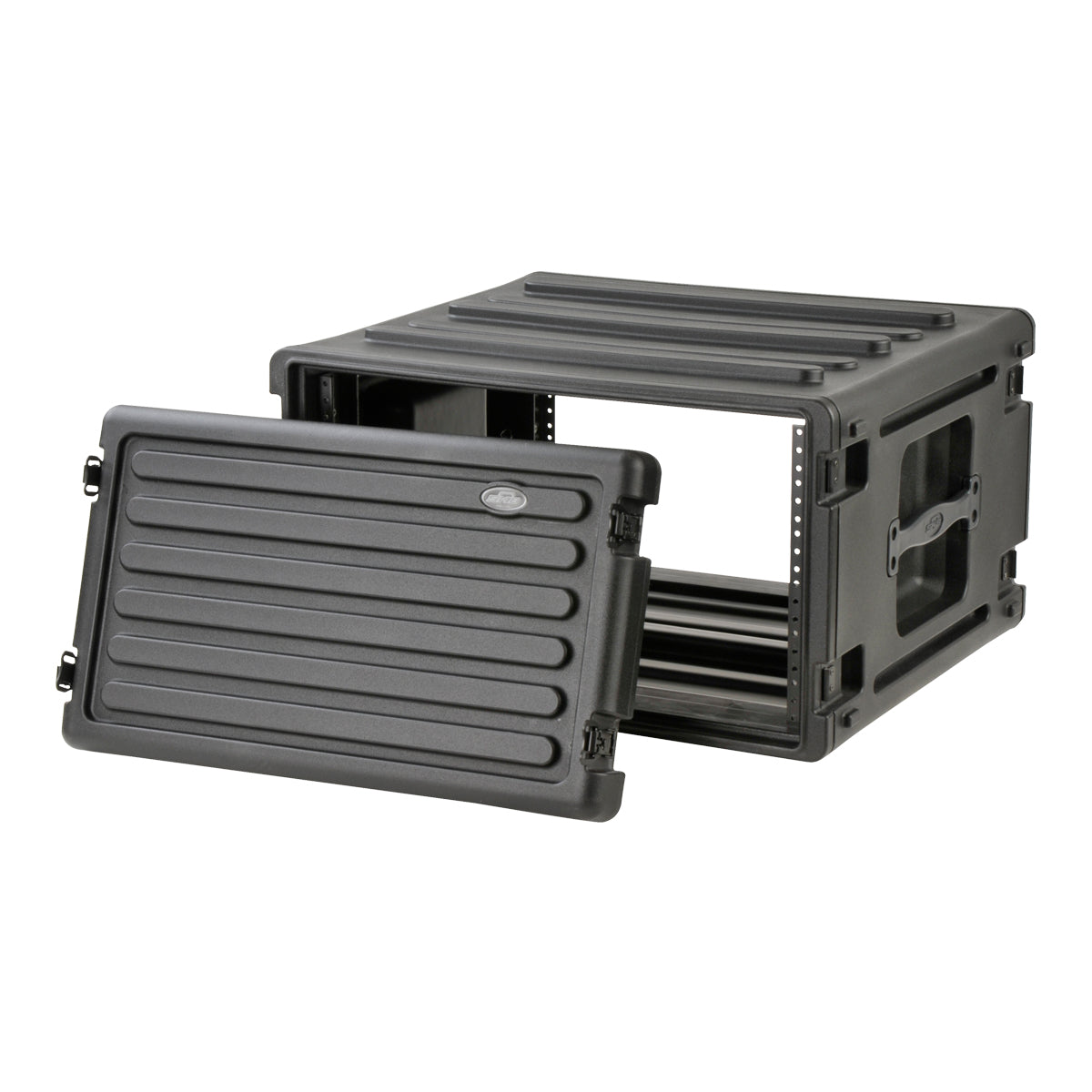 SKB 20 Inch Deep 6U Roto Shockmount Rolling Rack - with Wheels and Handle