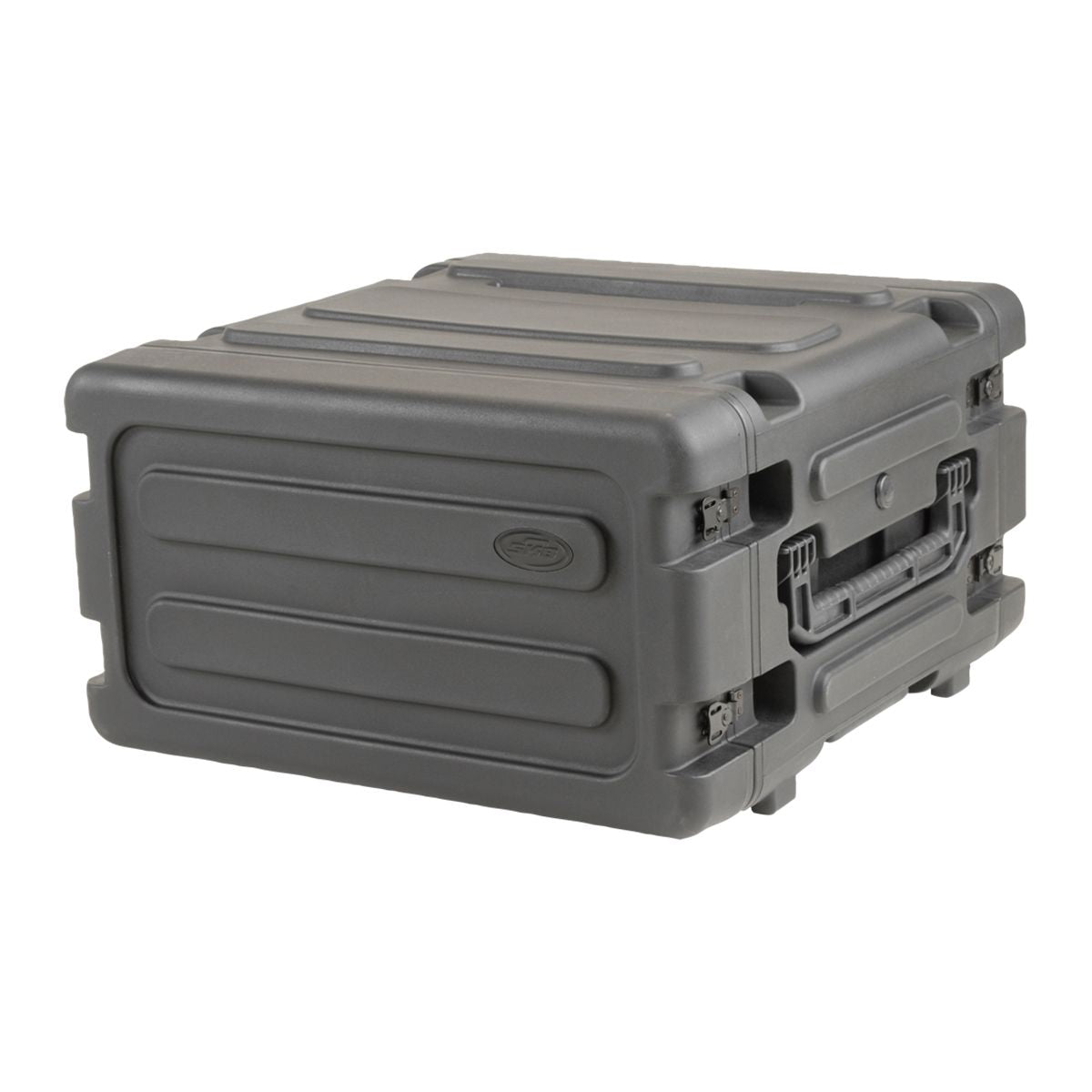 SKB 20 Inch Deep 6U Roto Shockmount Rolling Rack w/ Wheels & Handle