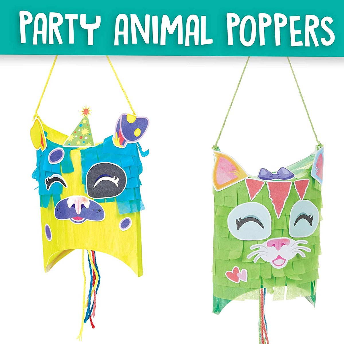 Crayola Craft Confetti Party Poppers, Animal Craft for Kids