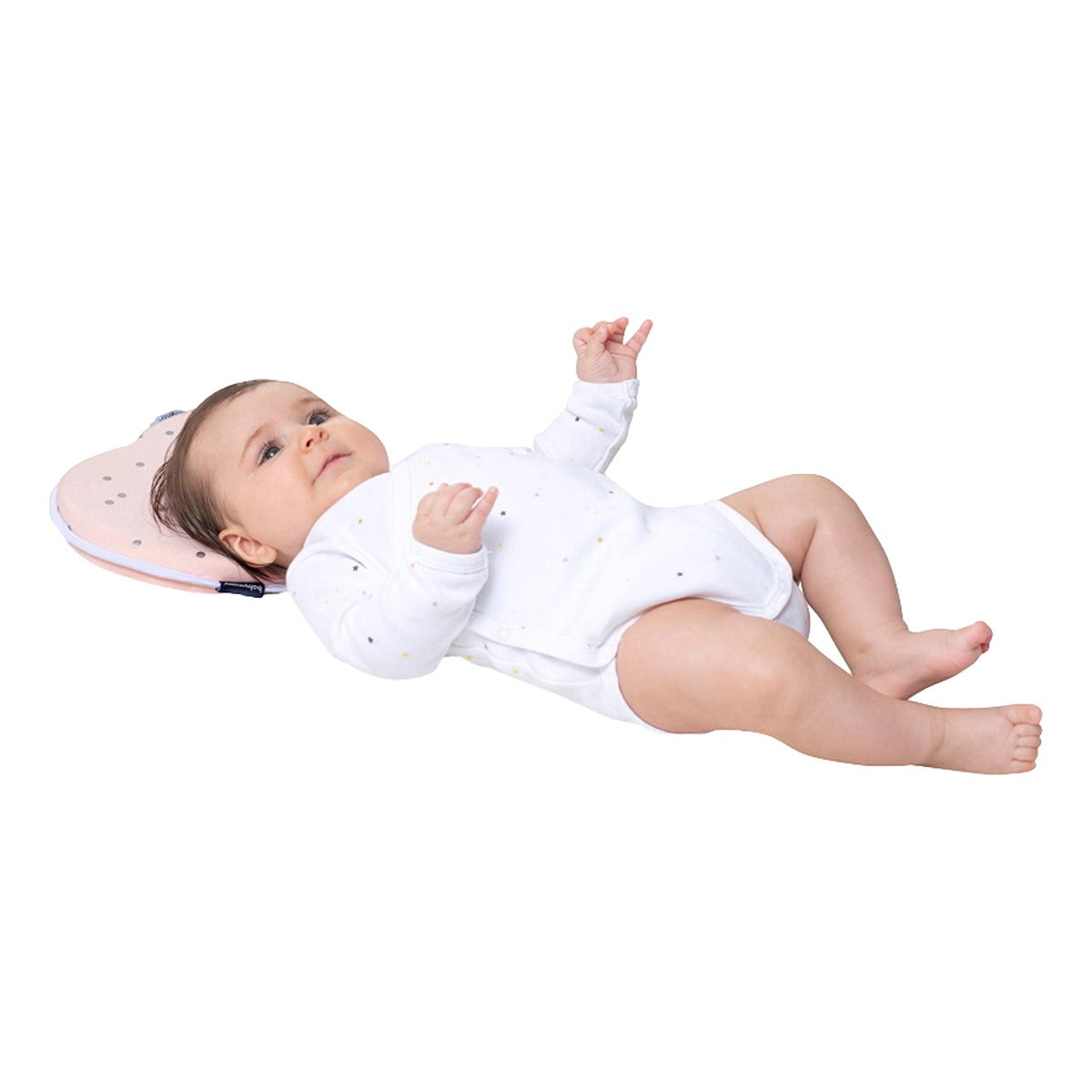 BabyMoov Lovenest Original Pink Flat Head Baby Pillow