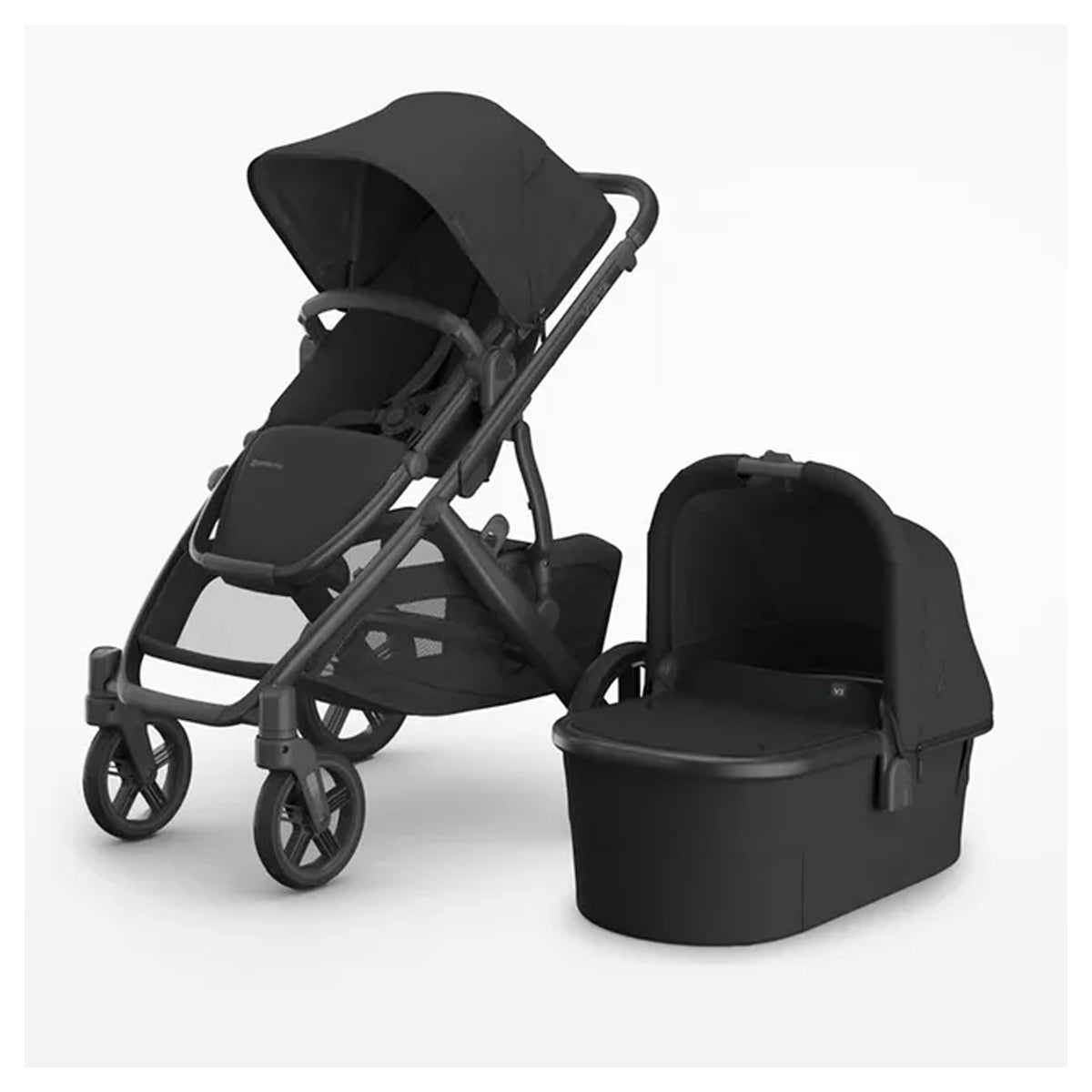 Uppababy Vista V3 Stroller - Jake - Charcoal | Carbon Frame