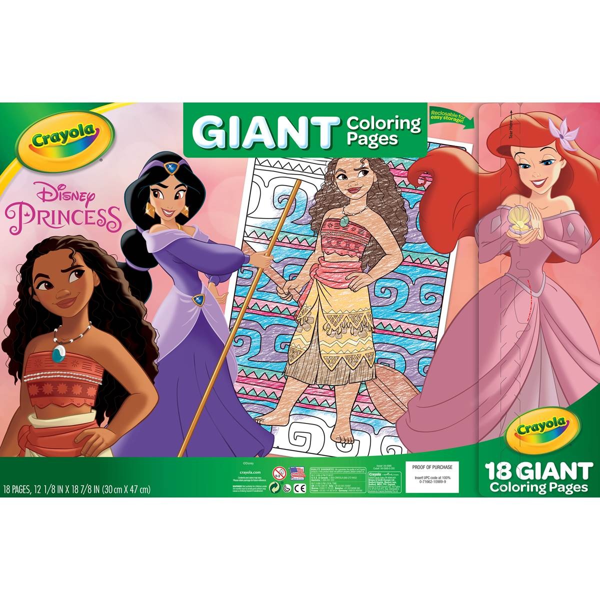 Crayola 18 Gaint Coloring Pages Princess