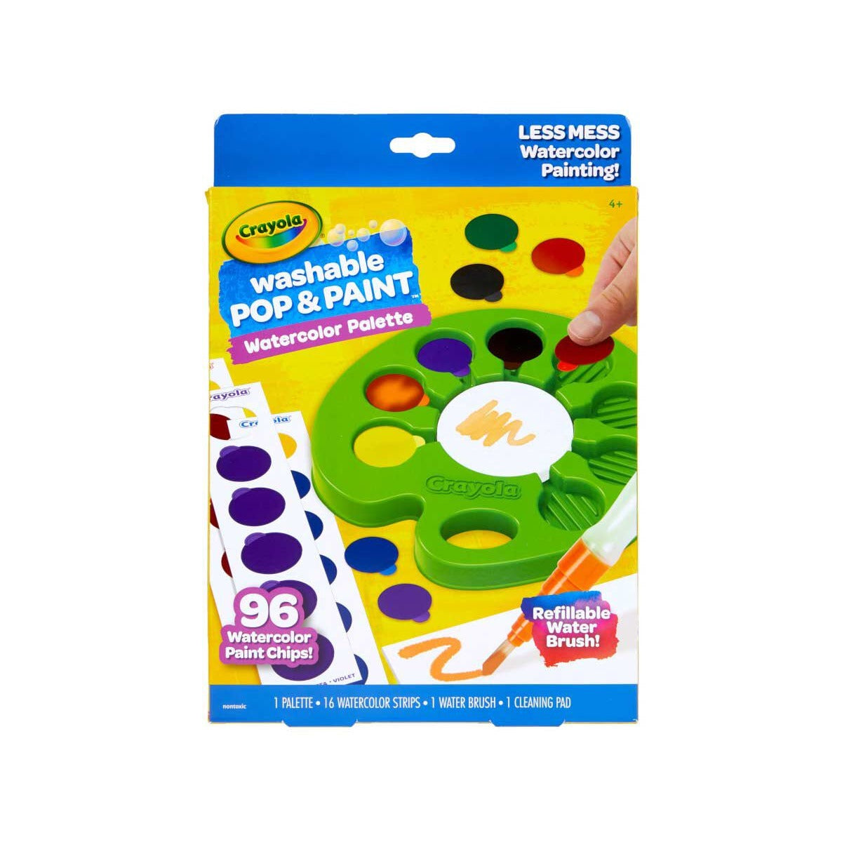 Crayola Pop & Paint Washable Watercolor Palette