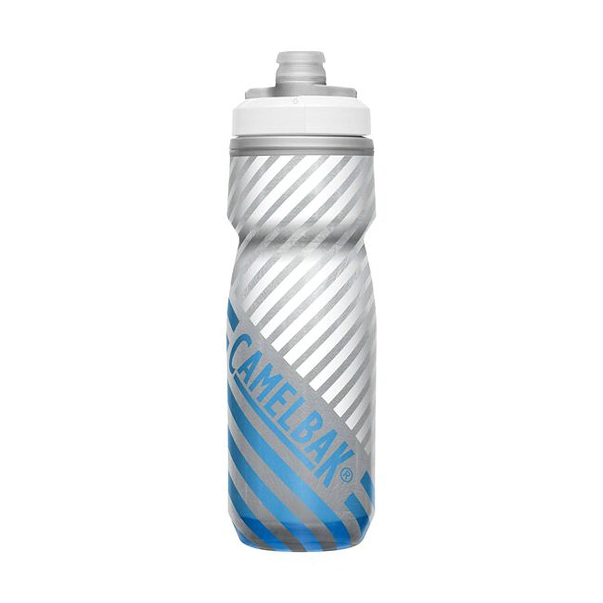 CamelBak Podium Chill Outdoor 21oz, Grey/Blue Stripe