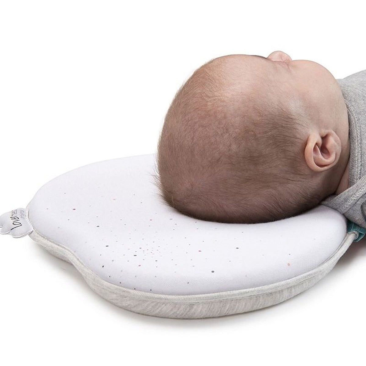 BabyMoov Lovenest Original White Flat Head Baby Pillow