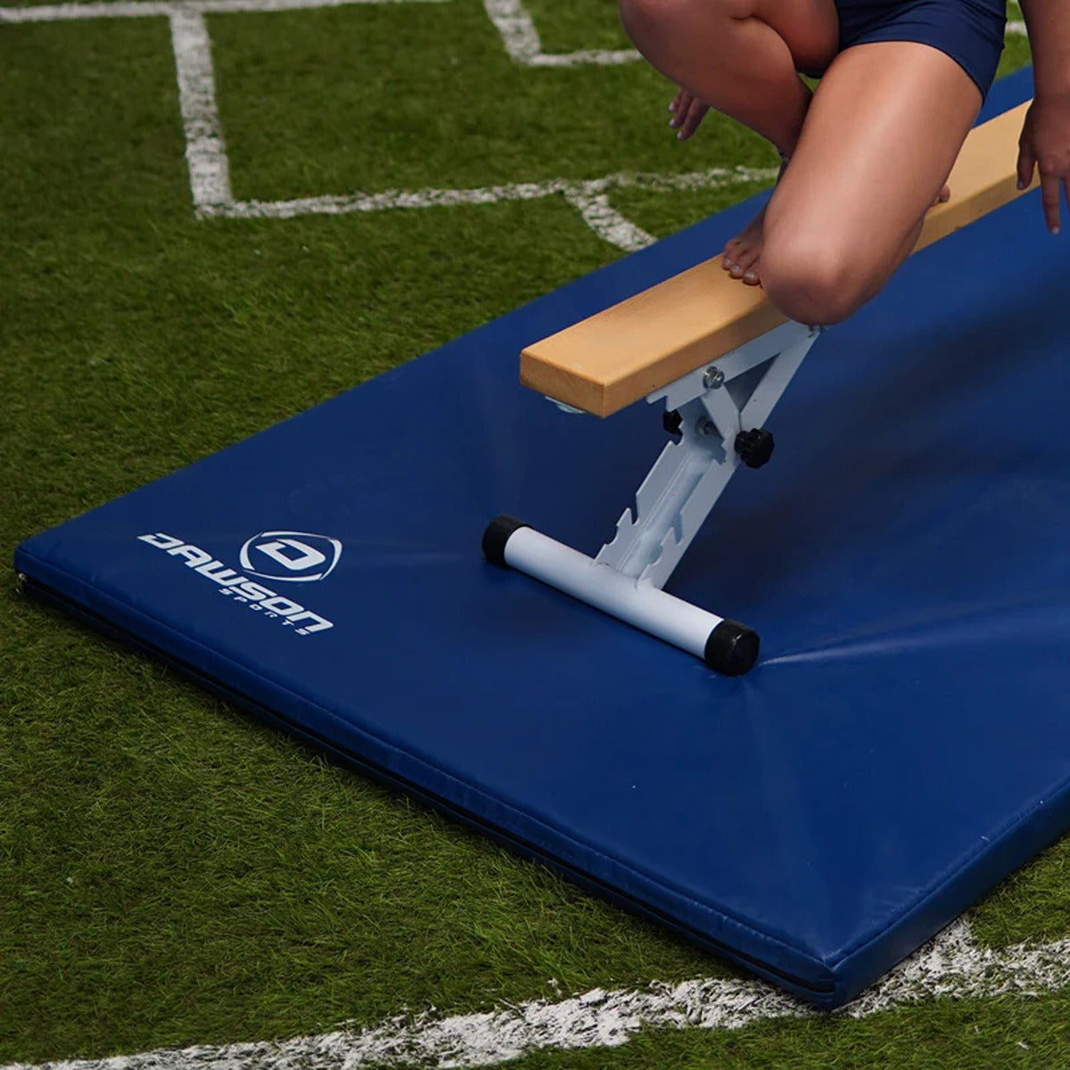 Dawson Sports DS Gymnastic Flat Mat - Blue (183cm x 100cm x 5cm)