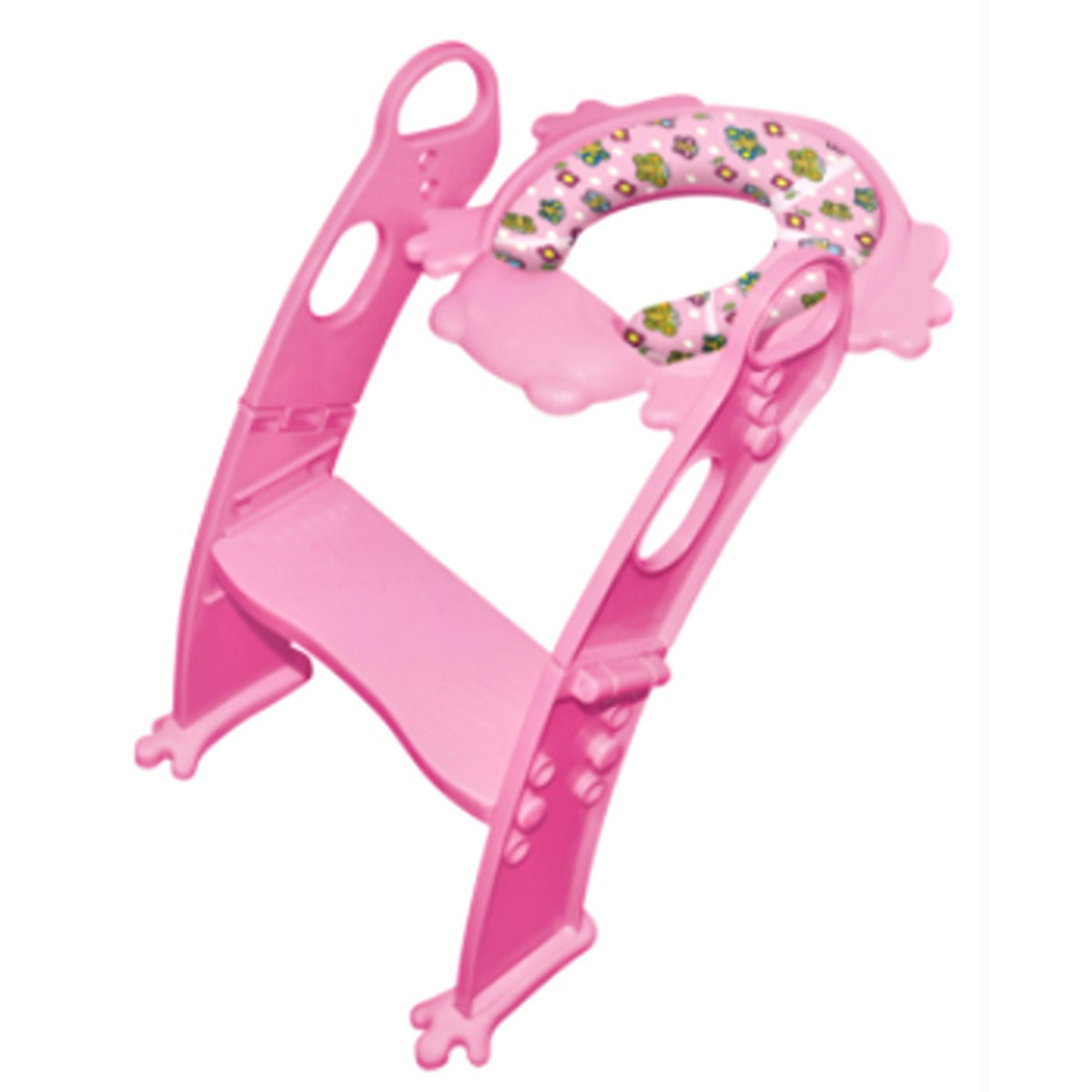 Karibu Frog shape Cushion  Potty seat with Ladder - Pink