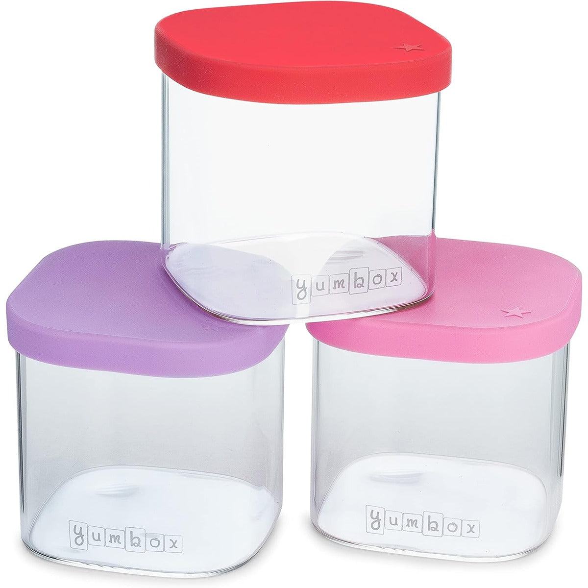 yumbox Yumbox Chop Chop Glass Cubes - Juicy Set - Set of 3