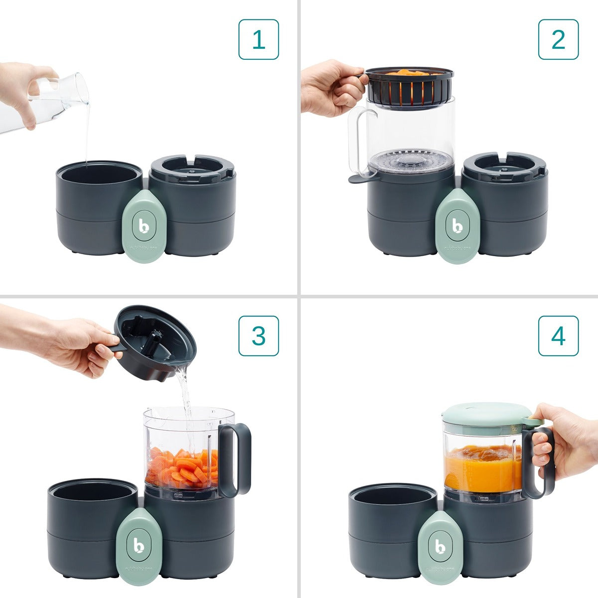 BabyMoov Nutribaby One Food Processor 4-in-1 complementary food maker