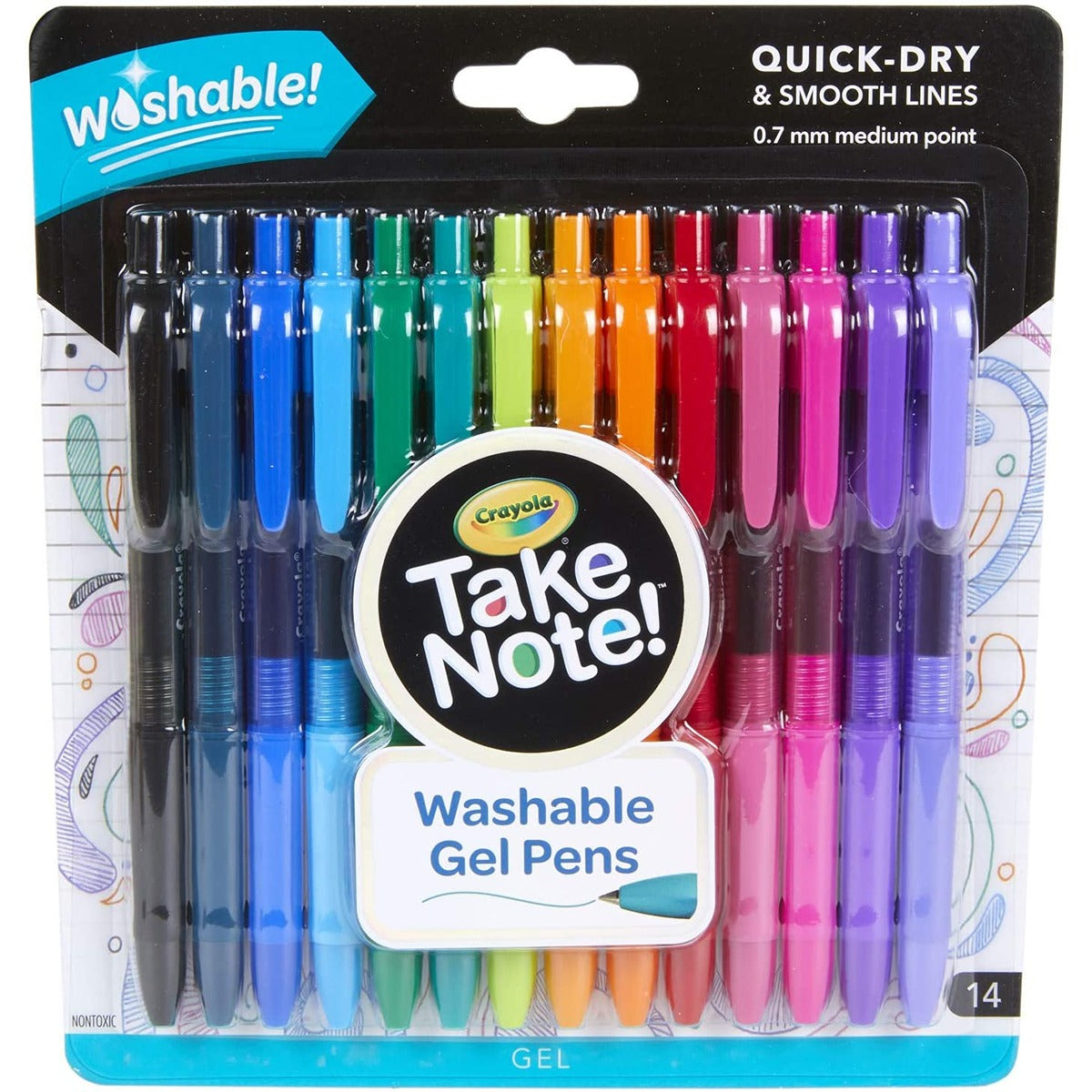 Crayola Take Note! Washable Gel Pens 14 ct.