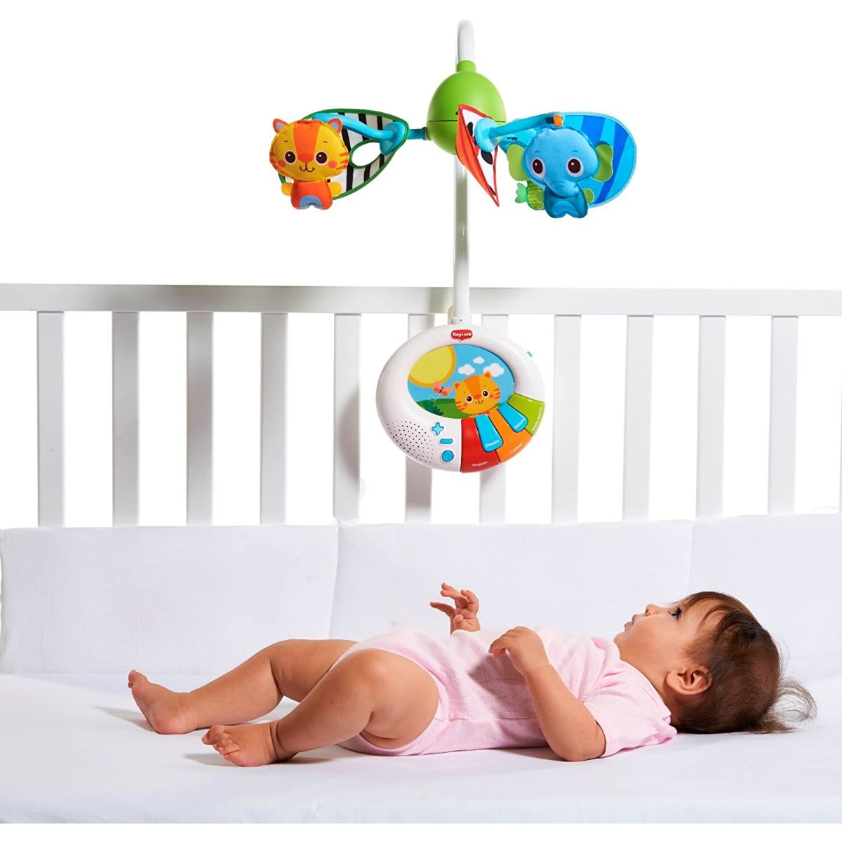 Tiny Love - DEVELOPMENTAL MOBILE | 0 months+ | Converts from Crib Mobile to Standalone Music Box | 15+ Melodies â€“ Into the Forest