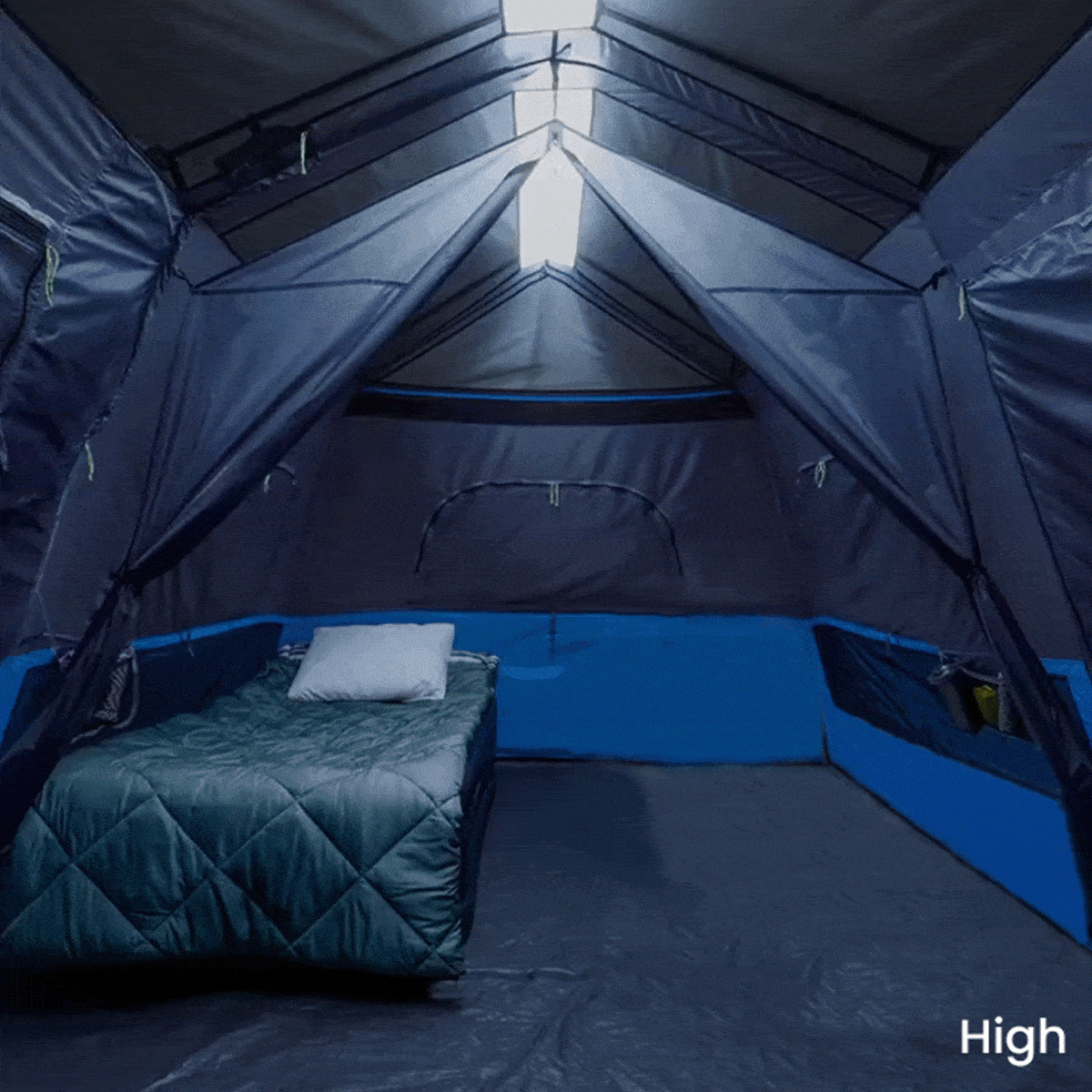 Kore Outdoor 9 person lighted instant cabin tent 14â€™ x 9â€™