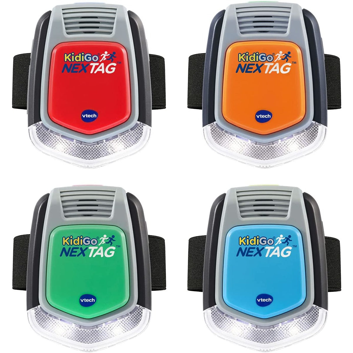 Vtech KidiGo NexTag | Includes 4 units, Play over 20+ Games | Indoor & Outdoor Game, 120 foot Range Between Units | Electronic gaming device For Boys And Girls 5+ Years