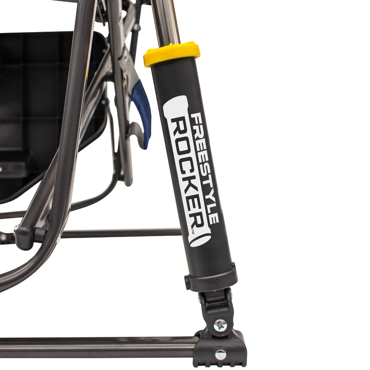 GCI Outdoor Freestyle Rockerأ¢â€‍آ¢ with Side Table Heathered Pewter