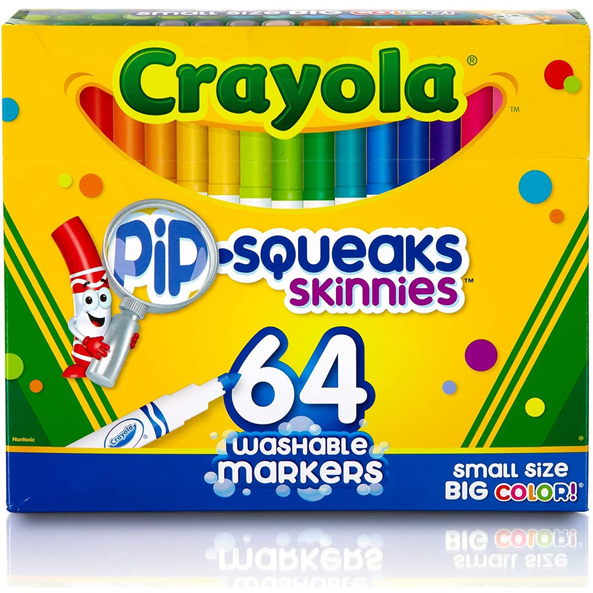 Crayola 64 ct. Washable Pip-Squeaks Skinnies Markers