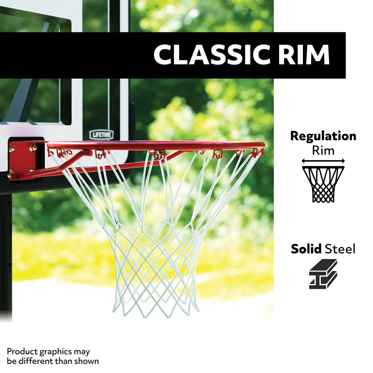 Lifetime Basketball, Pro Court Portable, Telescoping , Classic