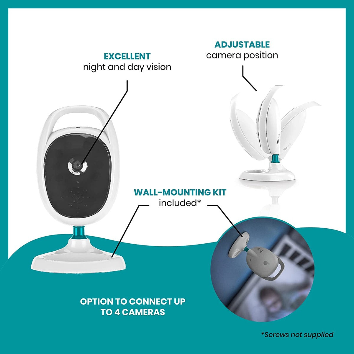 BabyMoov 2.4 Digital Screen Video Baby Monitor -  250m