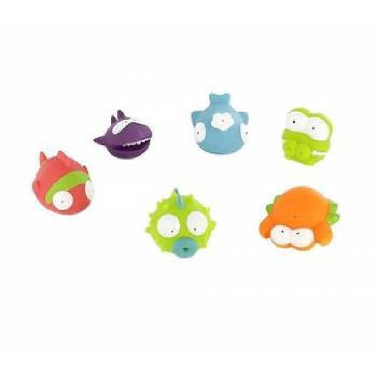 Badabulle - Ocean Animals Bath Toys, X6, 0+ months