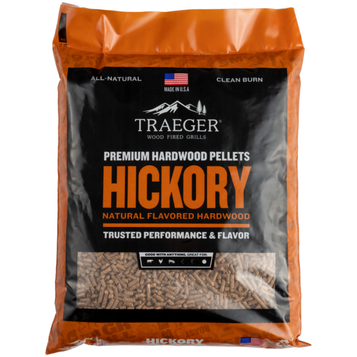 Traeger HICKORY BBQ WOOD PELLETS