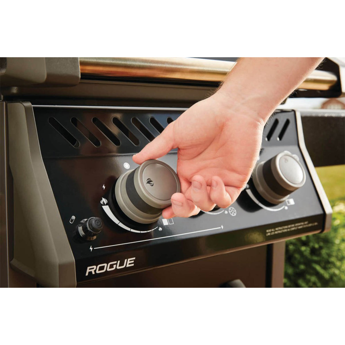 Napoleon Legend  365 Propane Gas Grill with Range Side Burner, Black