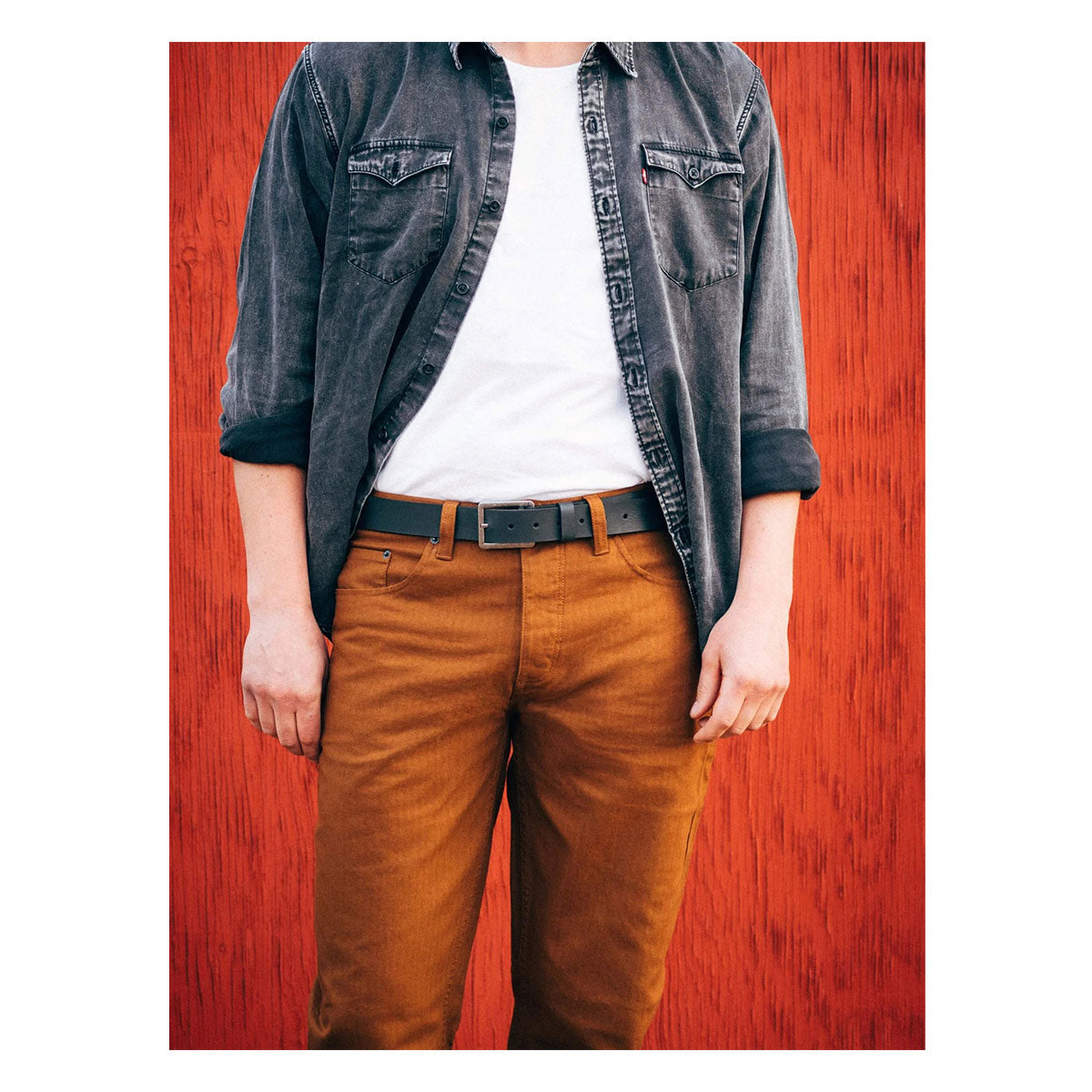 Arcade Padre Black Leather Belt L