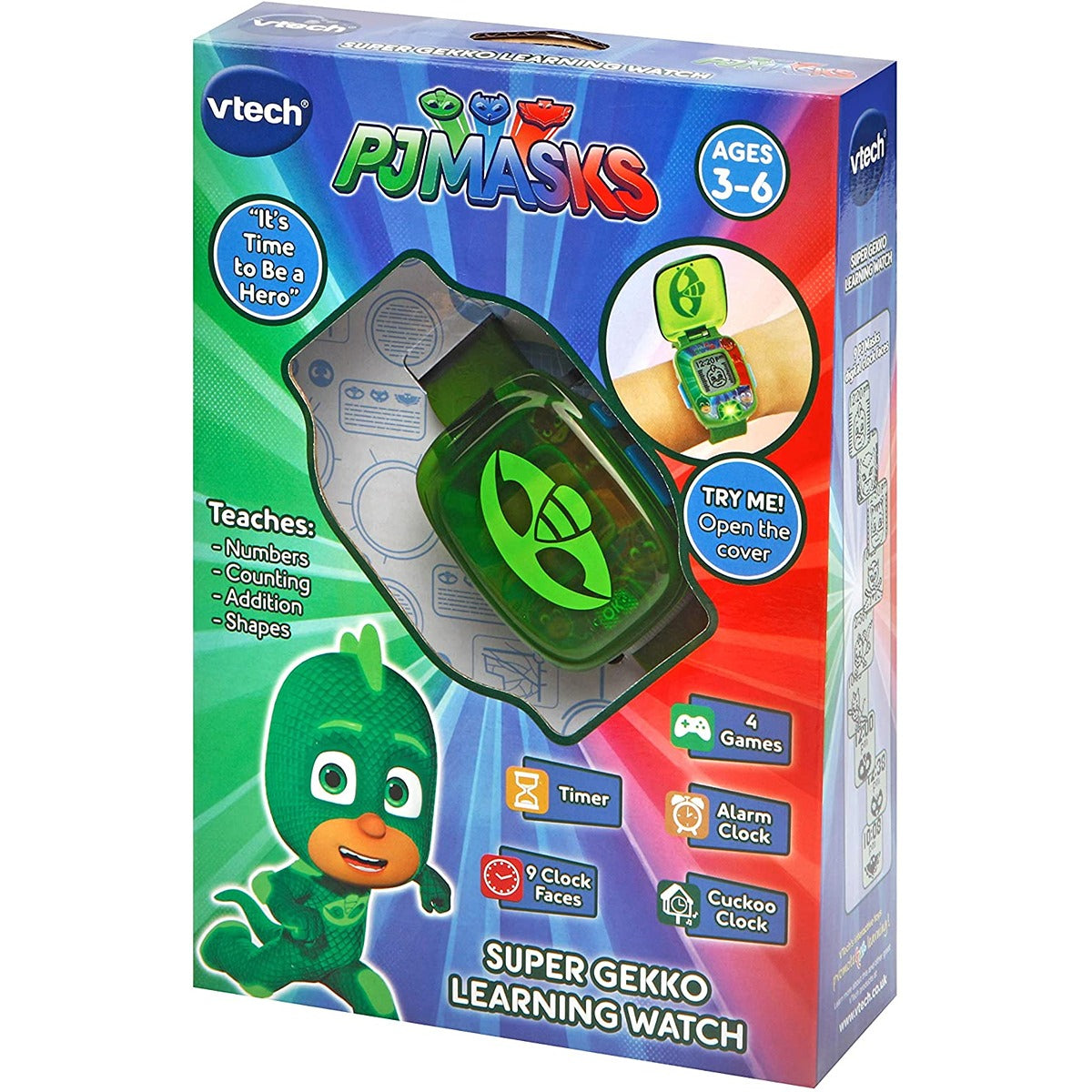 Vtech PJ MASKS SUPER  GEKKO LEARNING WATCH