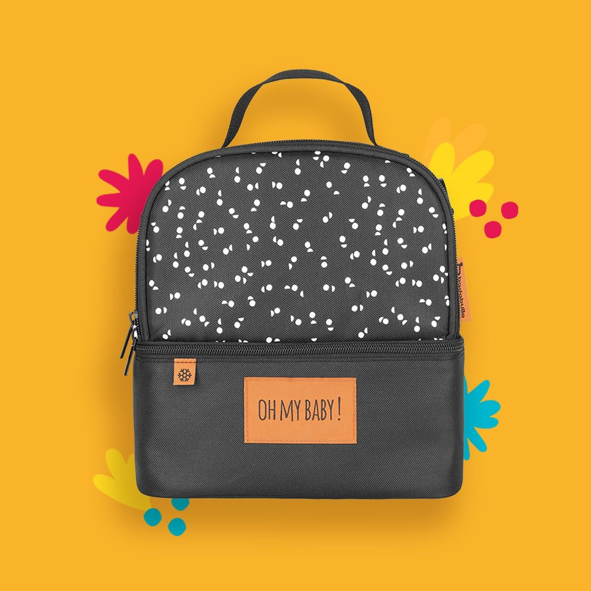 Badabulle Pick & Go Multipocket Insulated Lunch Bag, 5L Waterproof Insulated Bag